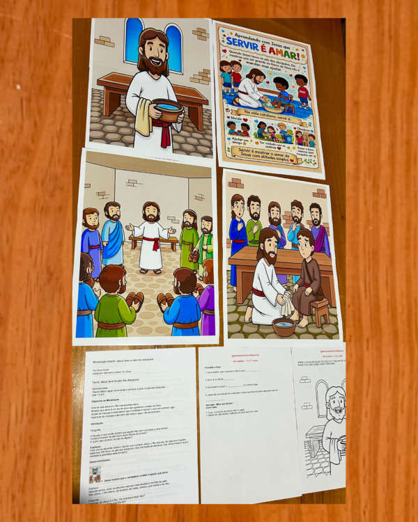 Lição: Jesus lava os pés dos discípulos