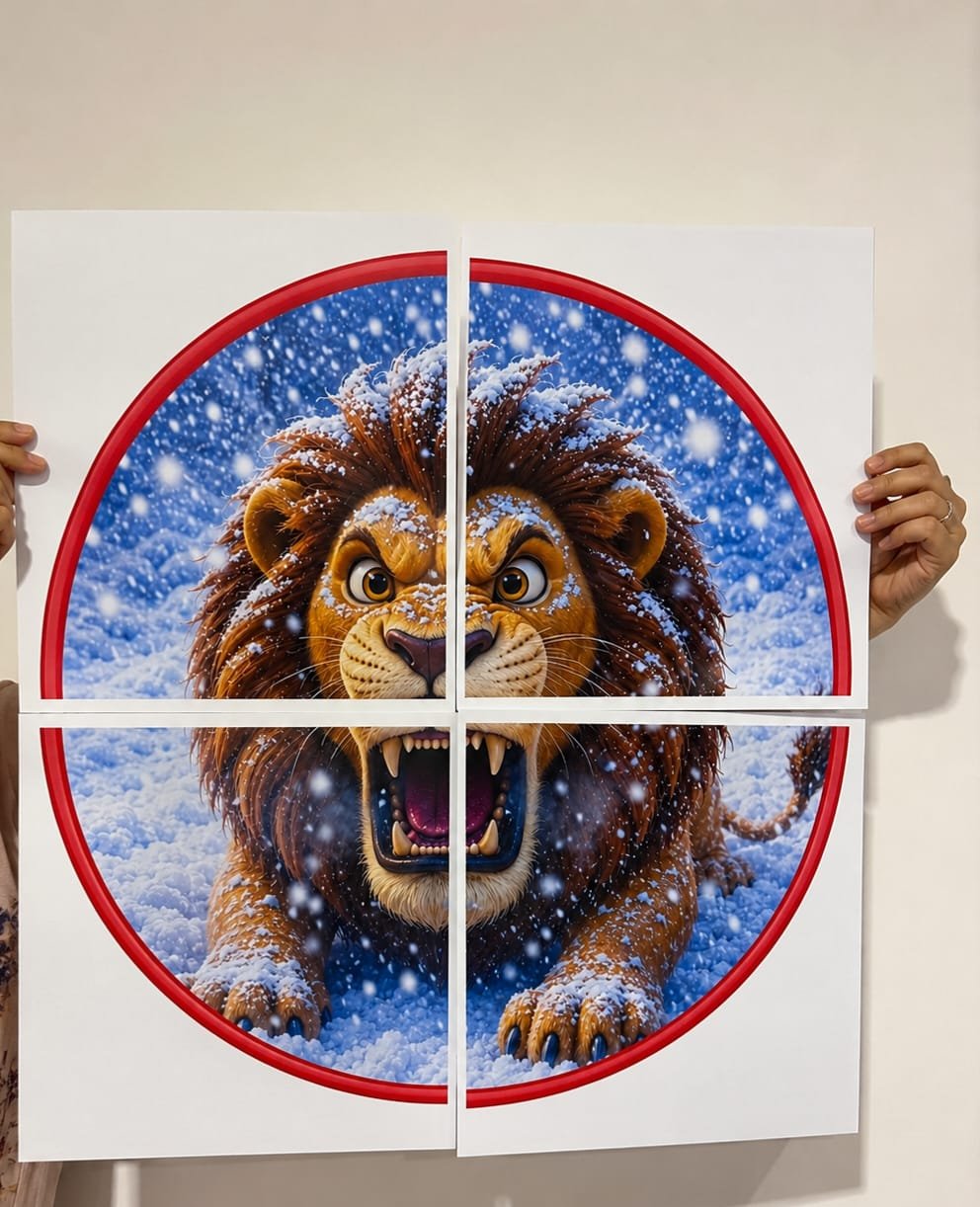 Benaia e o Leão na Neve - Imagem 10